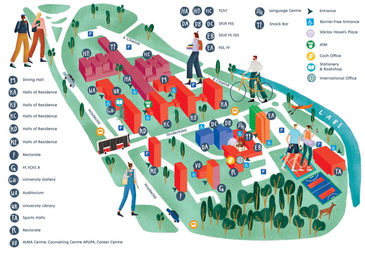 University Campus - map