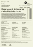 Disagreement, (in)tolerance and political discourse