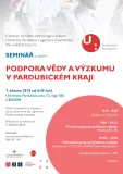 CTTZ - seminář: Podpora VaV v Pardubickém kraji