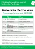 Cyklus přednášek Univerzity třetího věku FES LS 2019/2020
