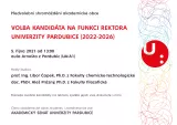 Pozvánka na předvolební shromáždění akademické obce